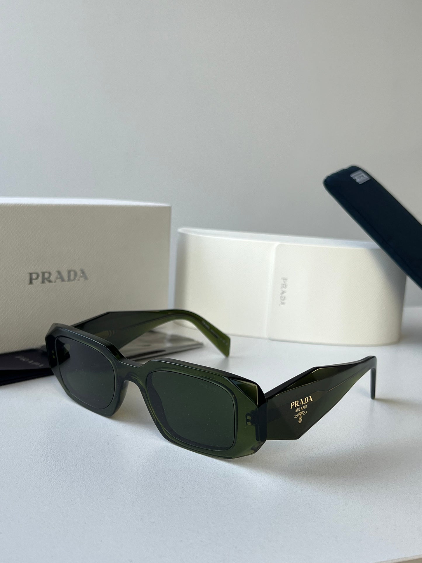 Prada PR17WS Sunglasses in Olive Green