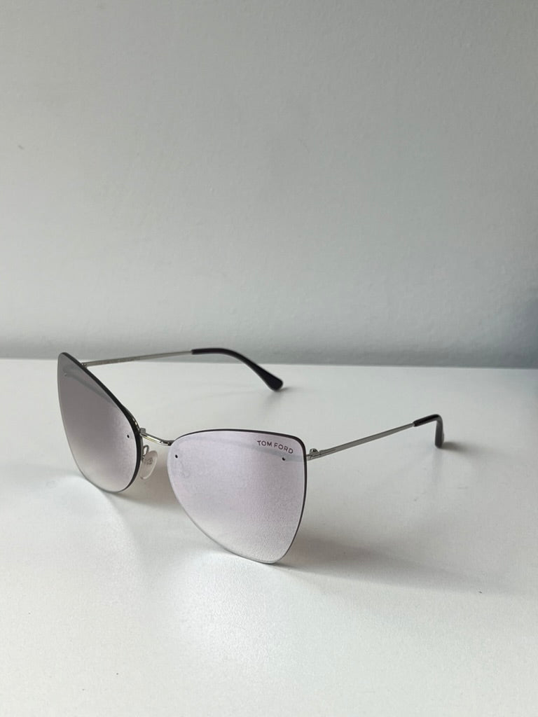 Tom Ford Presley FT0716 Rimess Butterfly Sunglasses in Violet