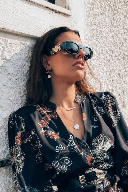 Versace VE4361 Biggie Sunglasses in Black Gold