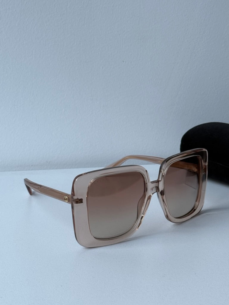 Gucci GG1314S Oversized Square Sunglasses in Champagne