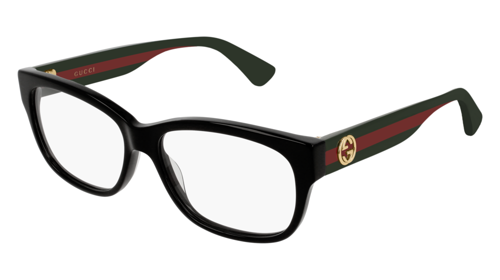 Gucci GG0278O Black Striped Leg Frames