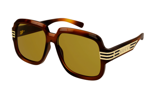 Gucci GG0979S Unisex Square Sunglasses in Brown