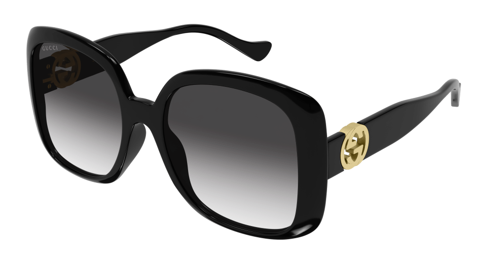 Gucci GG1029S Oversized Black Square Sunglasses