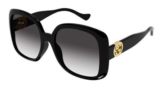 Gucci GG1029S Oversized Black Square Sunglasses
