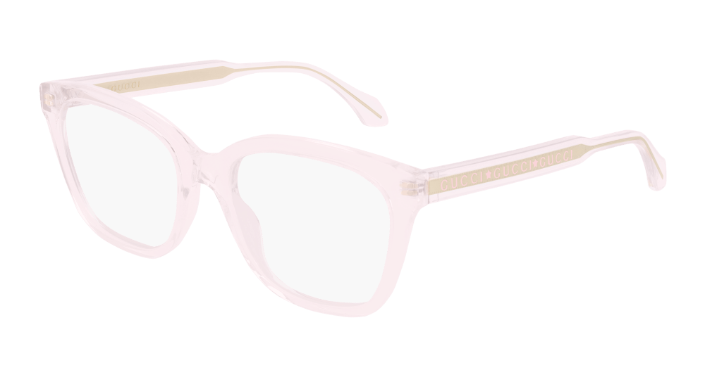 Gucci GG0566ON Clear Pink Eyeglasses Frames