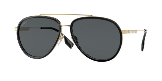 Burberry BE3125 Oliver Aviator Sunglasses in Black Polarized