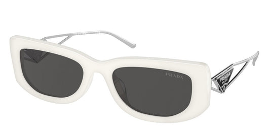 Prada PR14YS Slim Sunglasses in Talc White