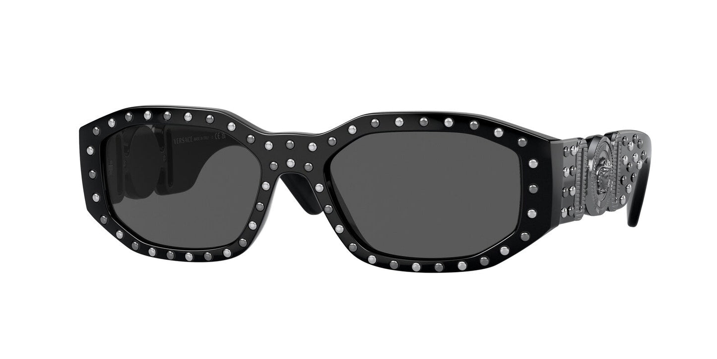 Versace VE4361 Biggie Sunglasses in Black Silver Studs