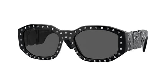 Versace VE4361 Biggie Sunglasses in Black Silver Studs