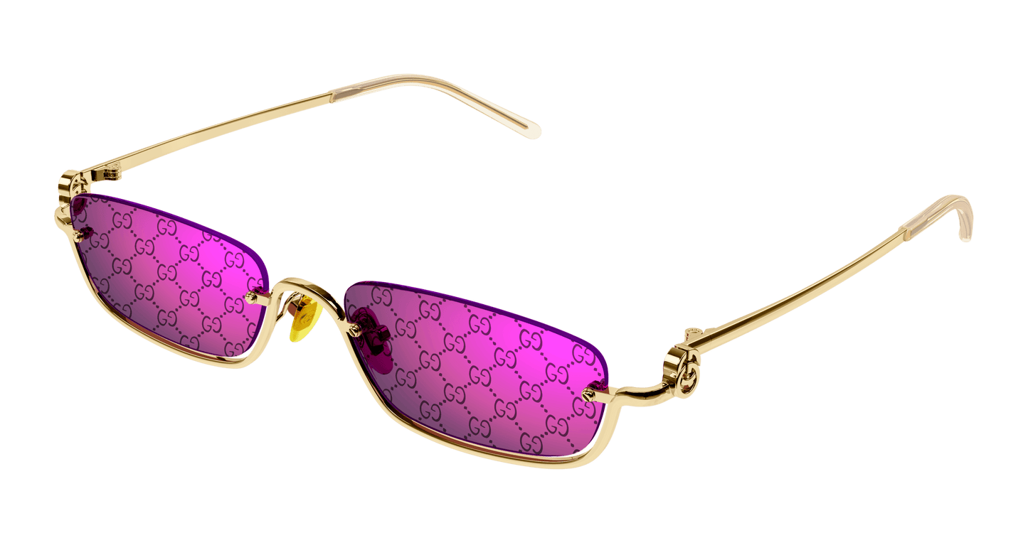 Gucci GG1278S Rimless Sunglasses in Pink Monogram