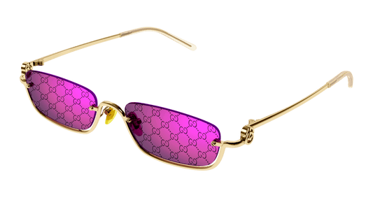 Gucci GG1278S Rimless Sunglasses in Pink Monogram