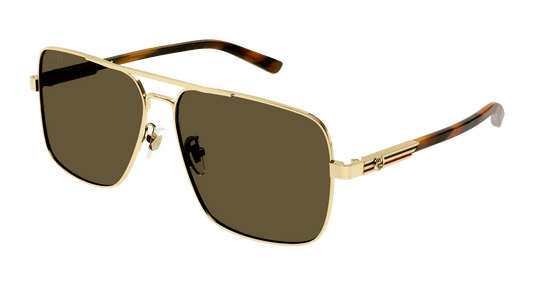 Gucci GG1289S Gold Aviator Sunglasses