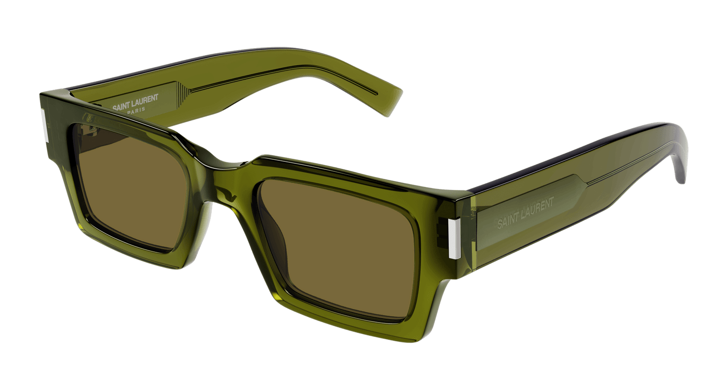 Saint Laurent SL572 Sunglasses in Olive Green