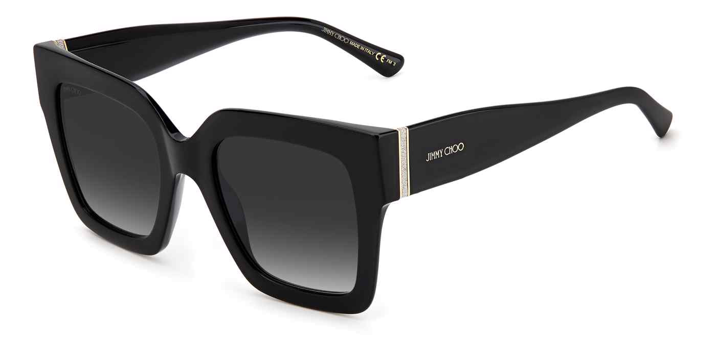 Jimmy Choo Edna Black Square Sunglasses