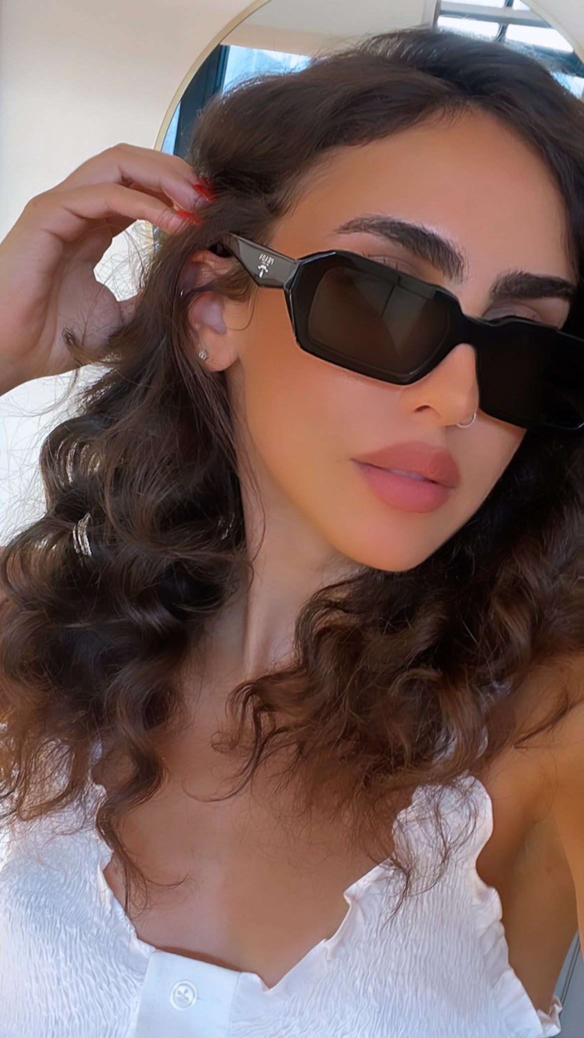 Prada PR A12S Sunglasses in Black