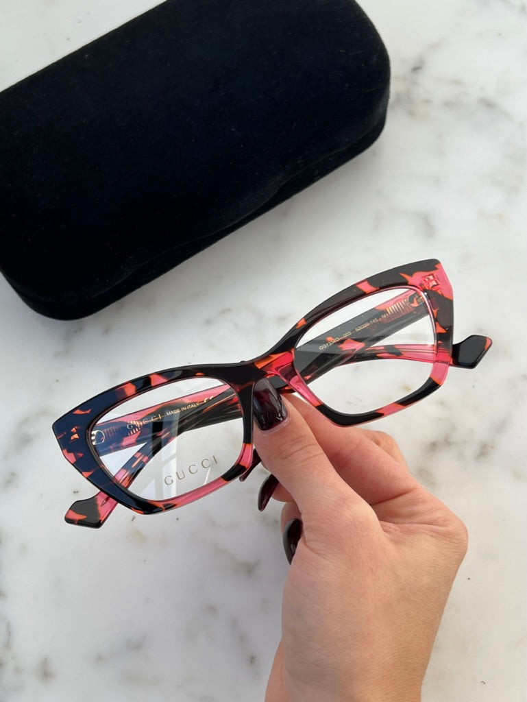 Gucci GG1334O Cat Eye Frames in Havana Pink