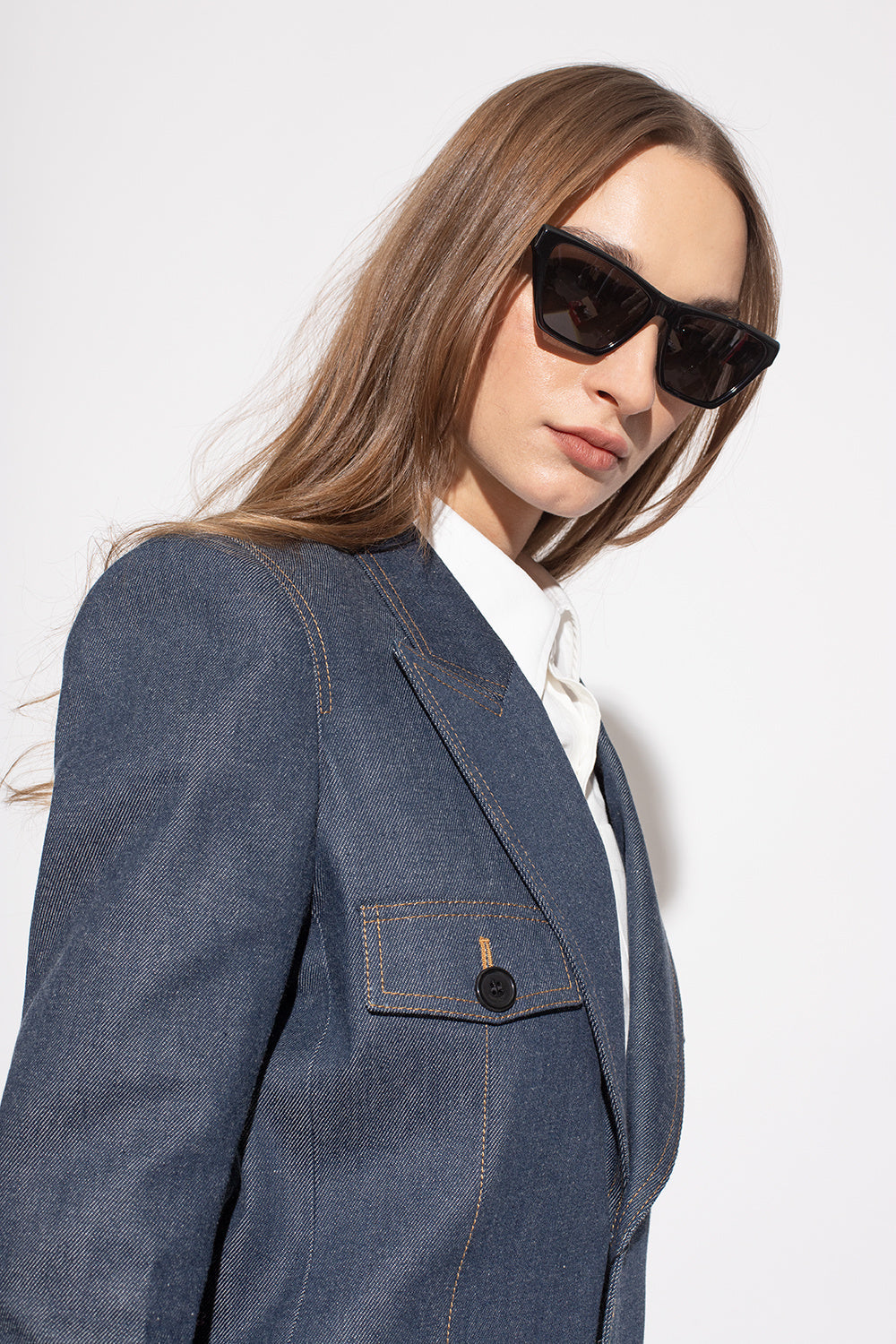 Saint Laurent SLM103 Cat Eye Sunglasses in Black