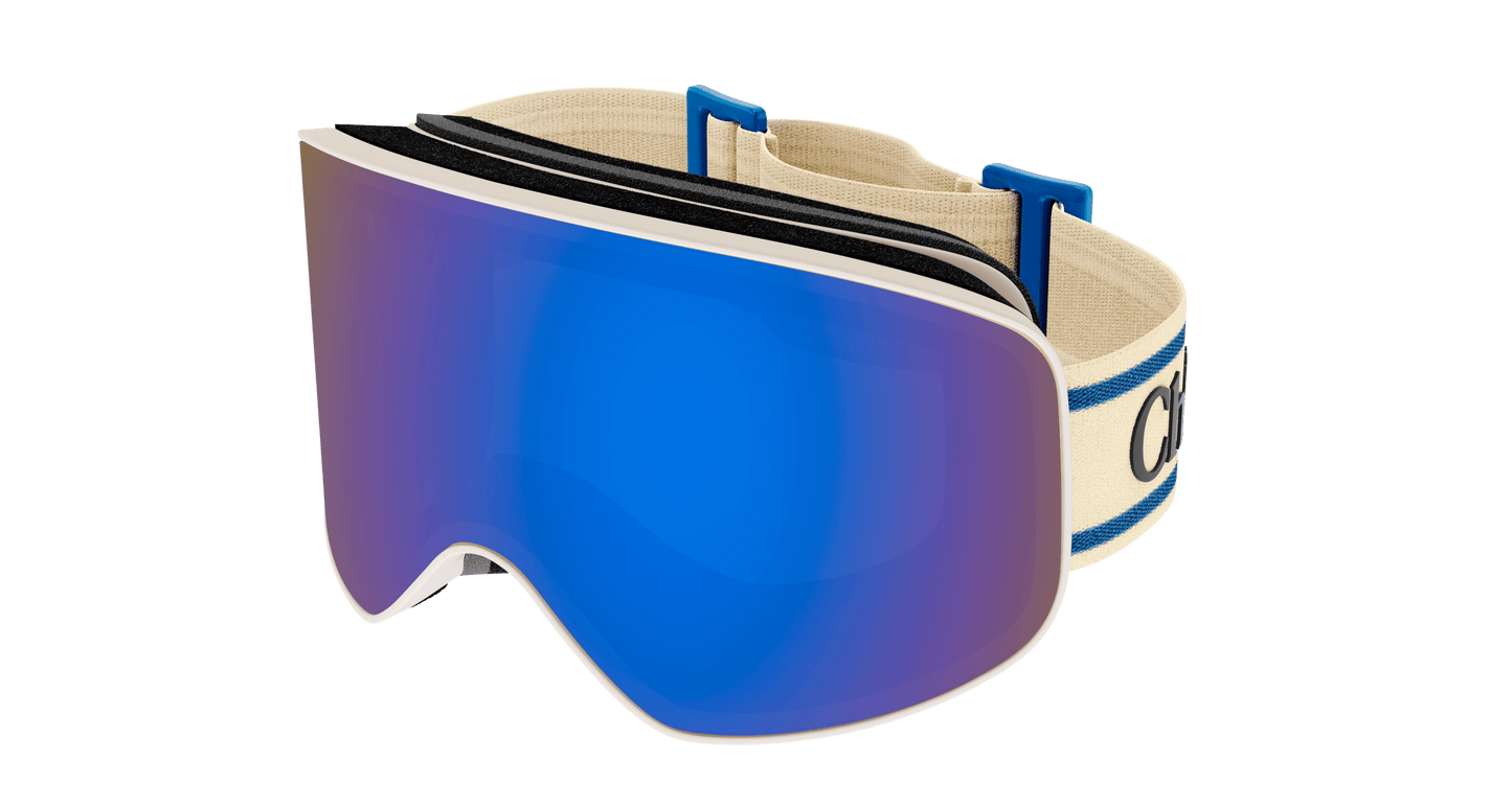 Chloe CH0072S Ski Mask in Ivory Blue Lens