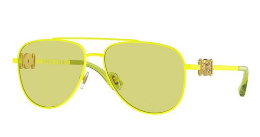 Versace Kids VK2002 Aviator Sunglasses in Yellow
