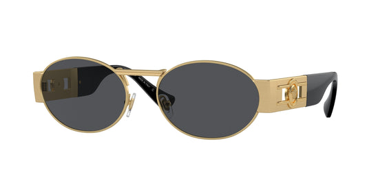 Versace VE2264 Oval Sunglasses in Matte Gold