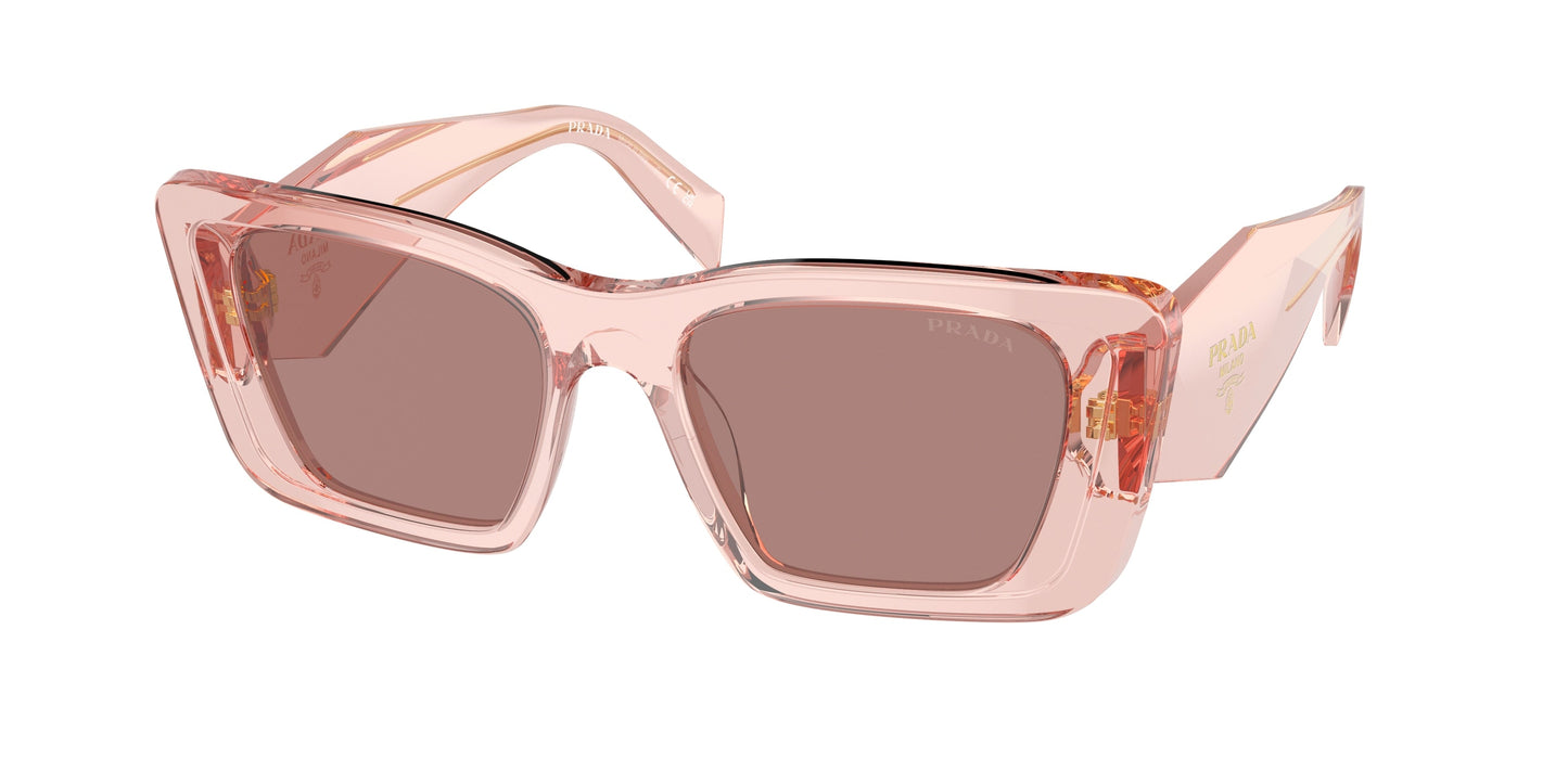 Prada PR08YS Cat Eye Sunglasses in Transparent Peach