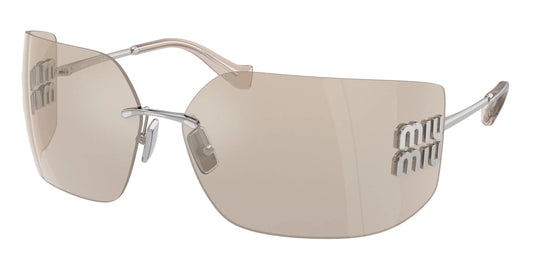 Miu Miu MU54YS Sunglasses in Silver Mirror