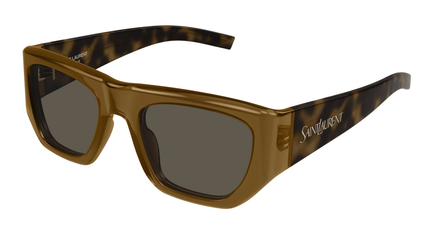 Saint Laurent SL740 Sunglasses in Brown Havana