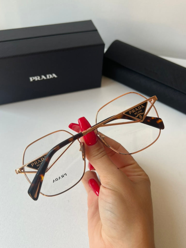 Prada PR59ZV Eyeglasses Frames in Rose Gold