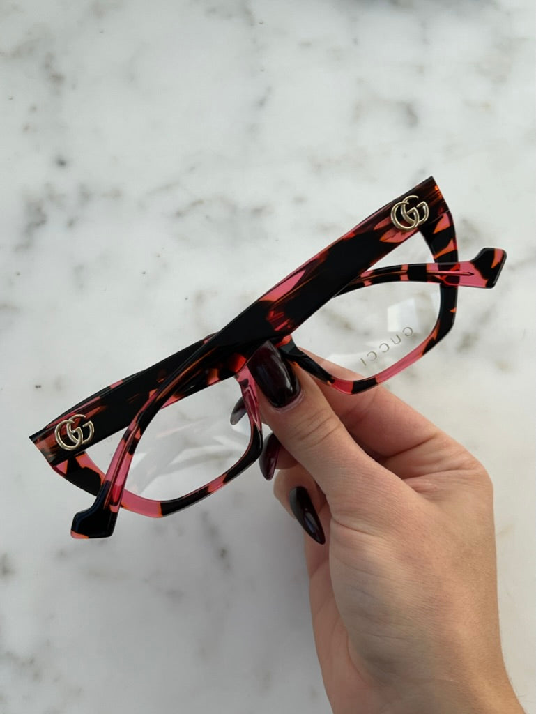 Gucci GG1334O Cat Eye Frames in Havana Pink