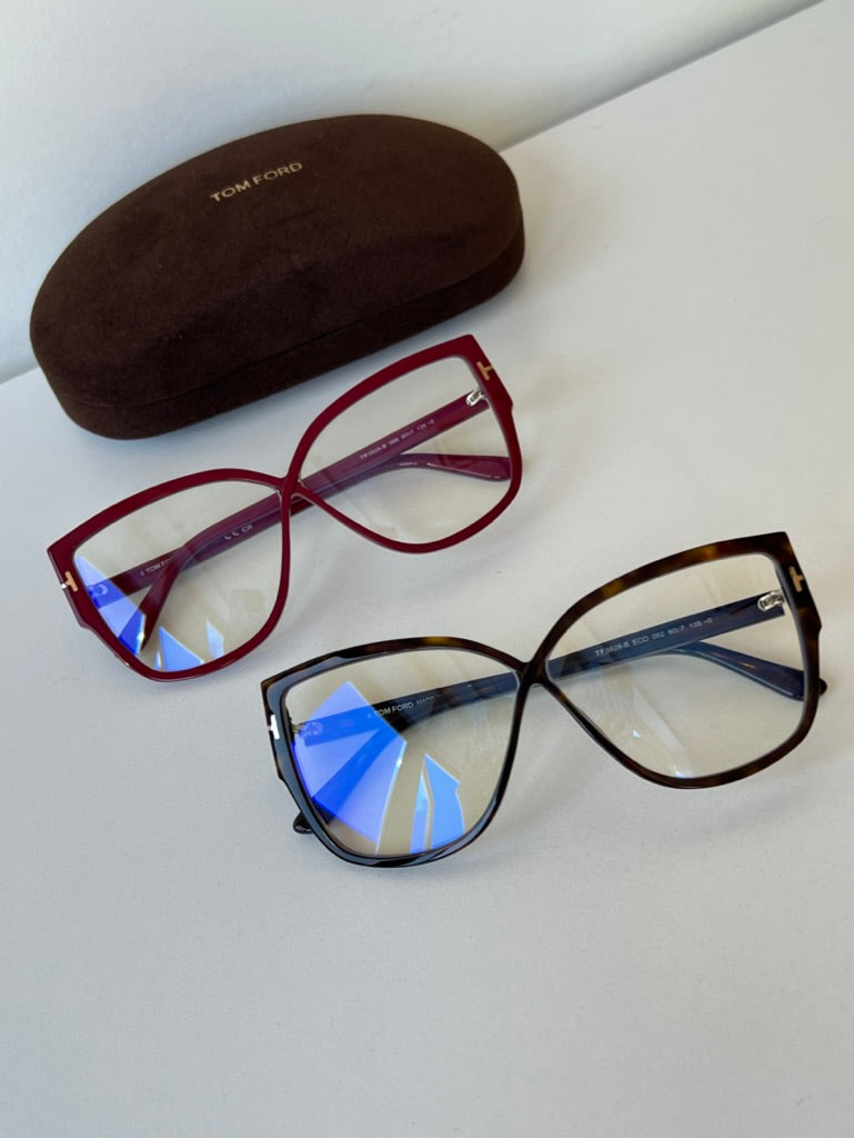 Tom Ford FT5828-B Burgundy Bluelight Frames