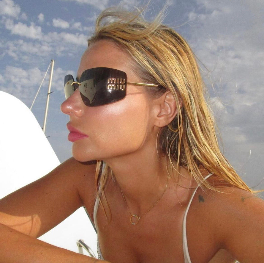 Miu Miu MU54YS Sunglasses in Dark Grey