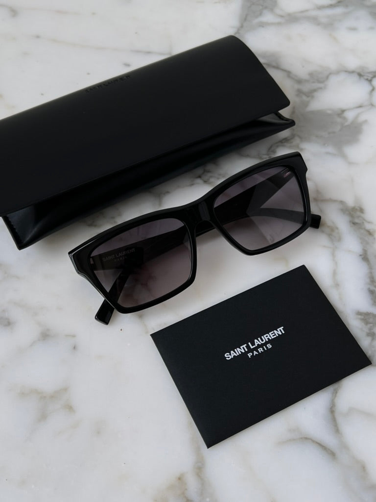 Saint Laurent SLM104 Sunglasses in Black