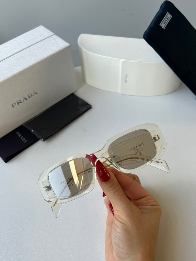 Prada PR17WS Sunglasses in Transparent Champagne Mirror