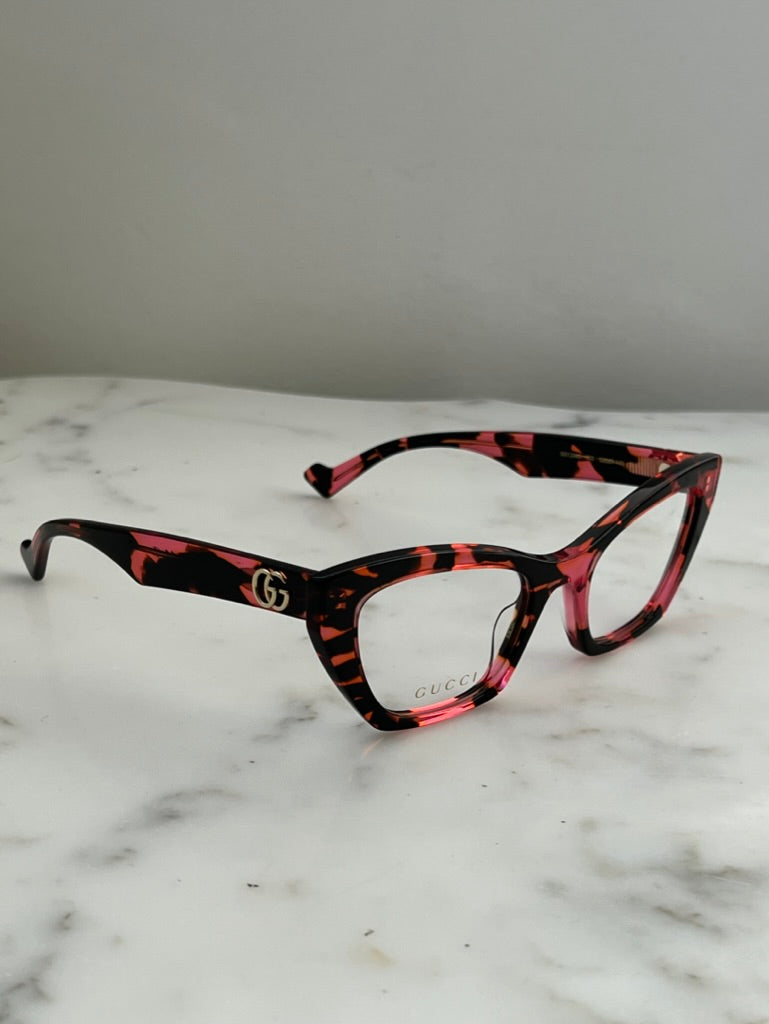 Gucci GG1334O Cat Eye Frames in Havana Pink
