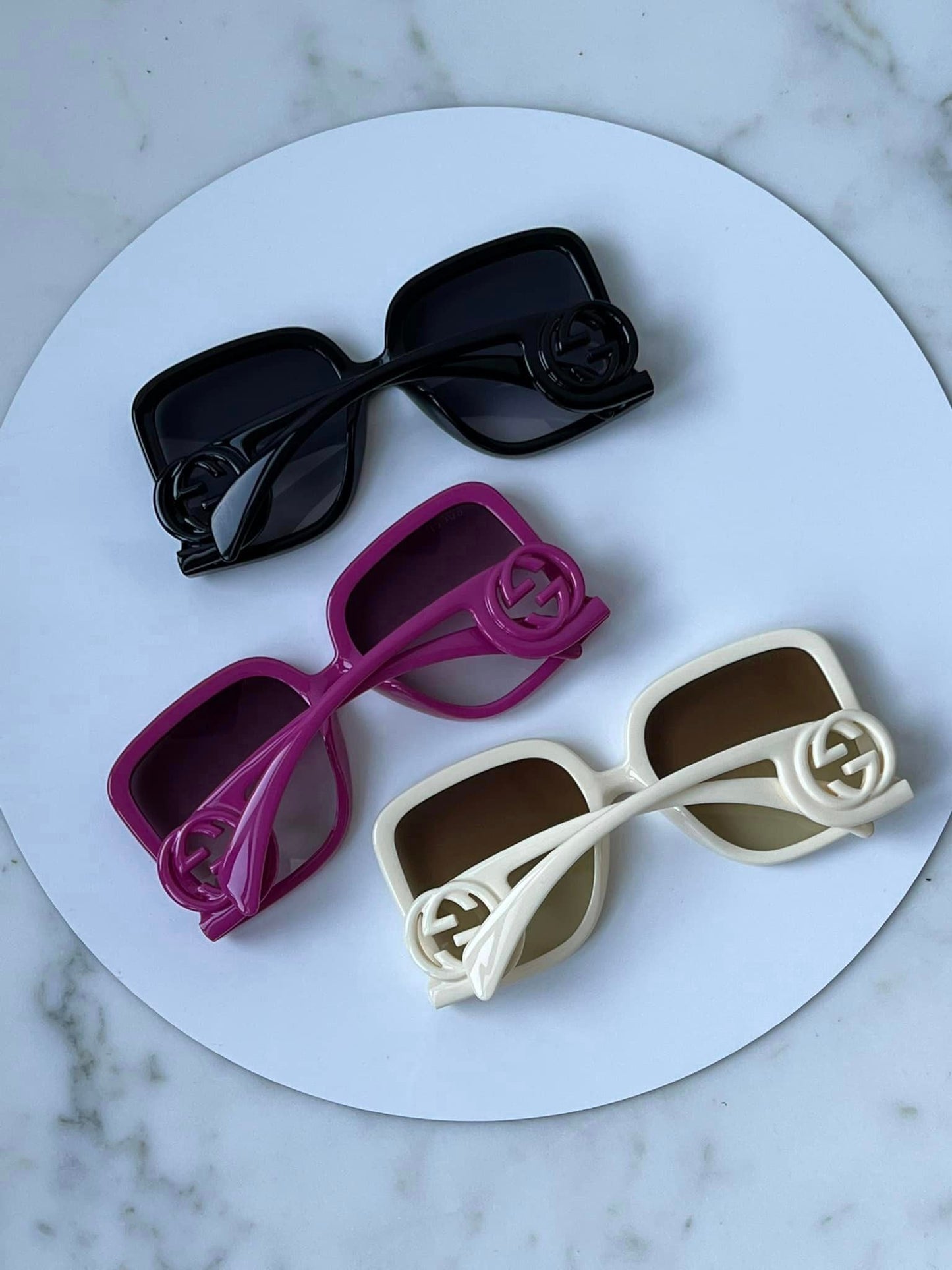 Gucci GG1326S Oversized Square Sunglasses in Ivory