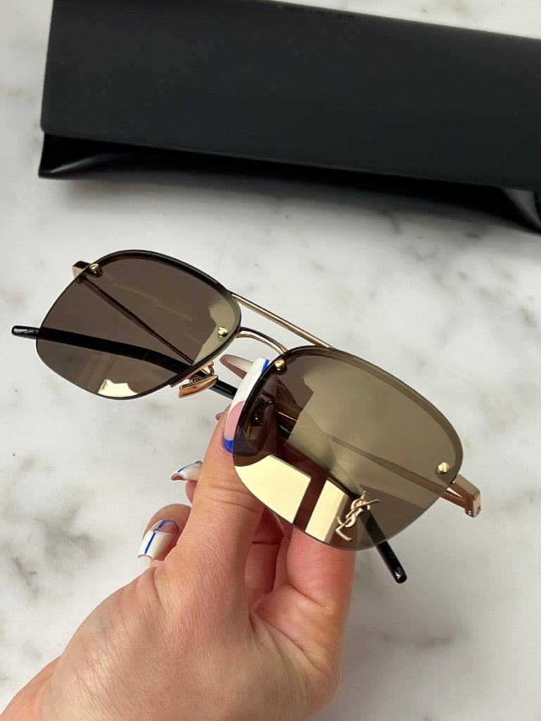 Saint Laurent SL309M Sunglasses in Bronze Mirror