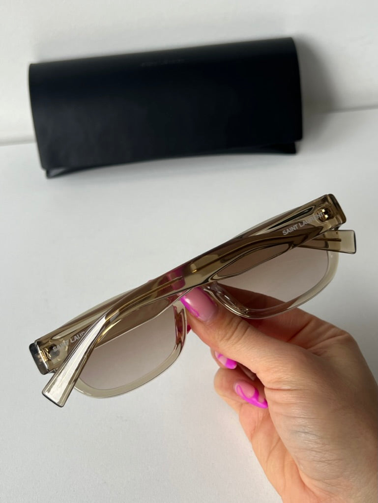 Saint Laurent SL642 Sunglasses in Beige