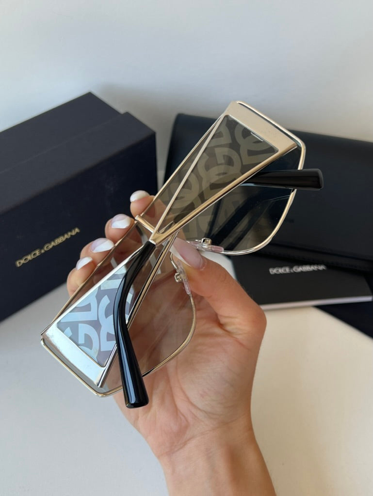 Dolce & Gabbana DG2305 Logo  Shield Sunglasses