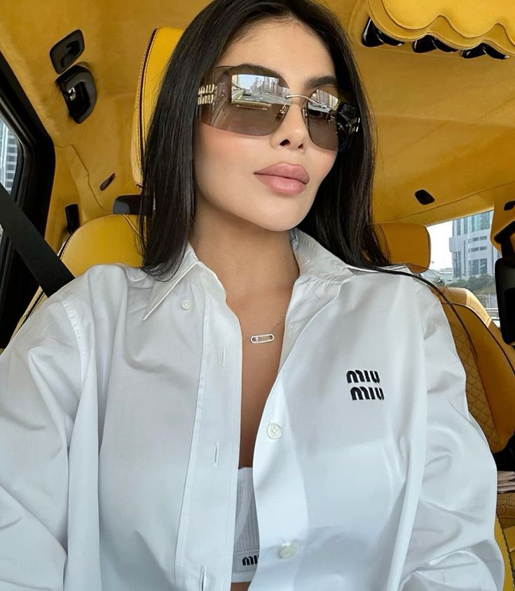 Miu Miu MU54YS Sunglasses in Light Grey