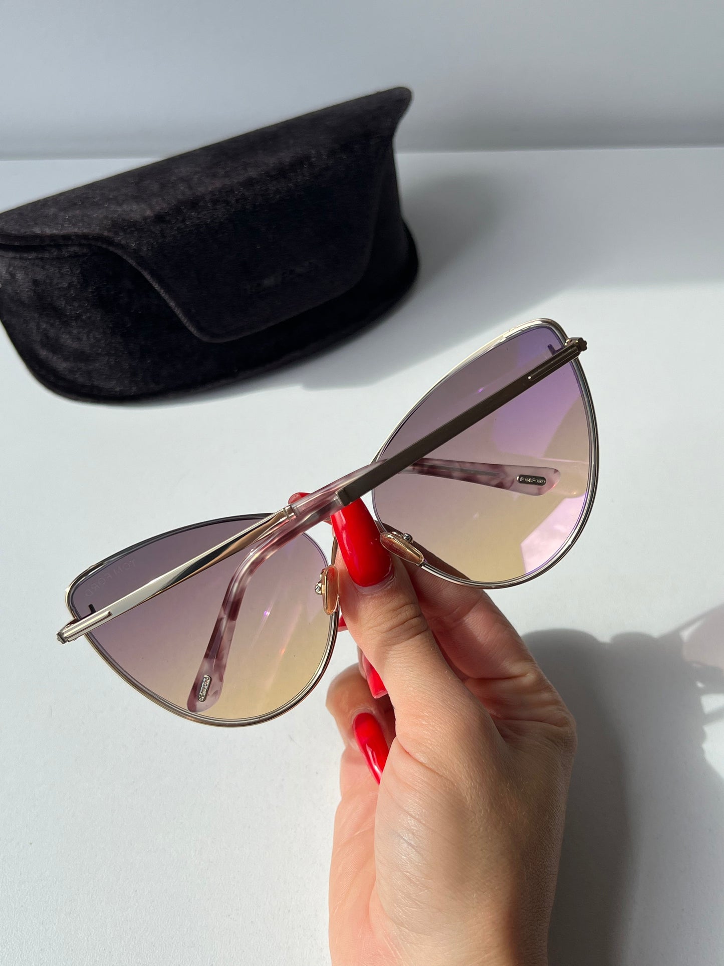 Tom Ford Leila FT0786 Cat Eye Sunglasses in Violet Gradient