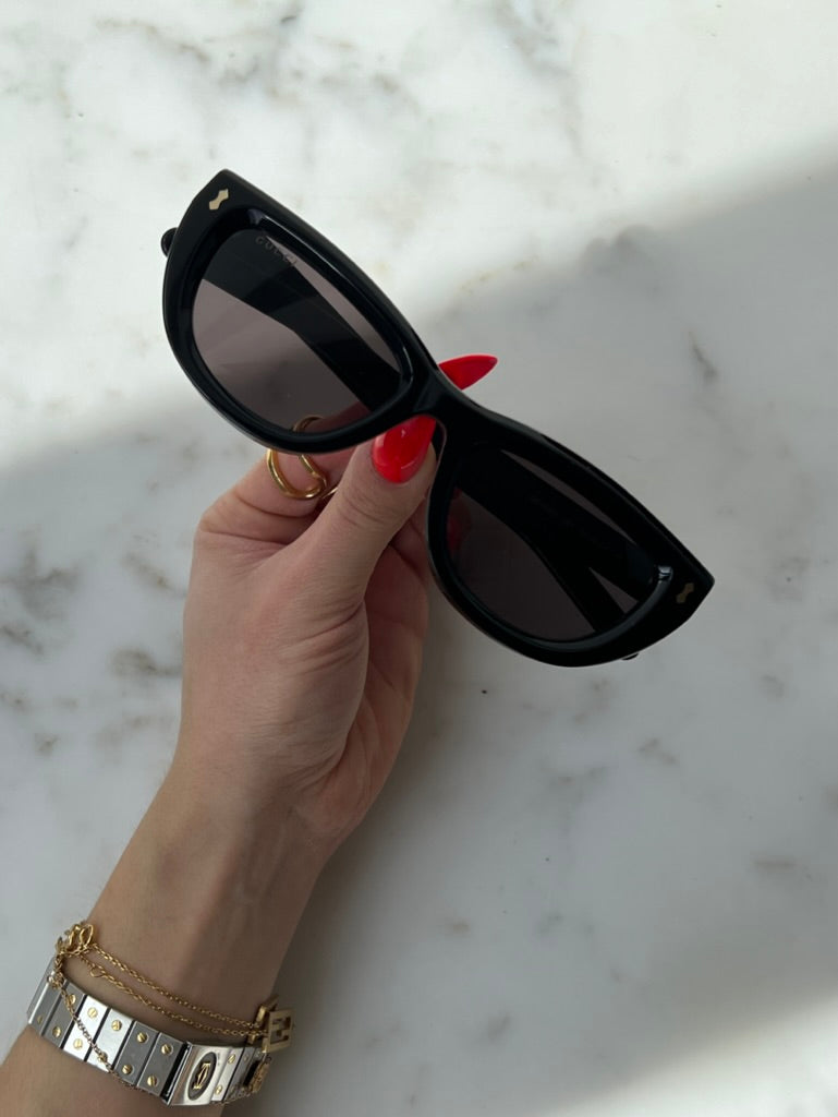 Gucci GG1521S Black Cat Eye Sunglasses