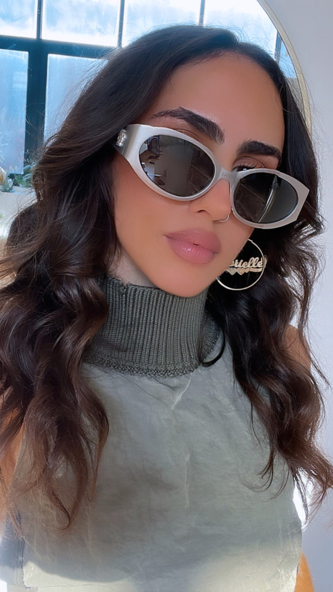Versace VE2263 Metal Sunglasses in Silver