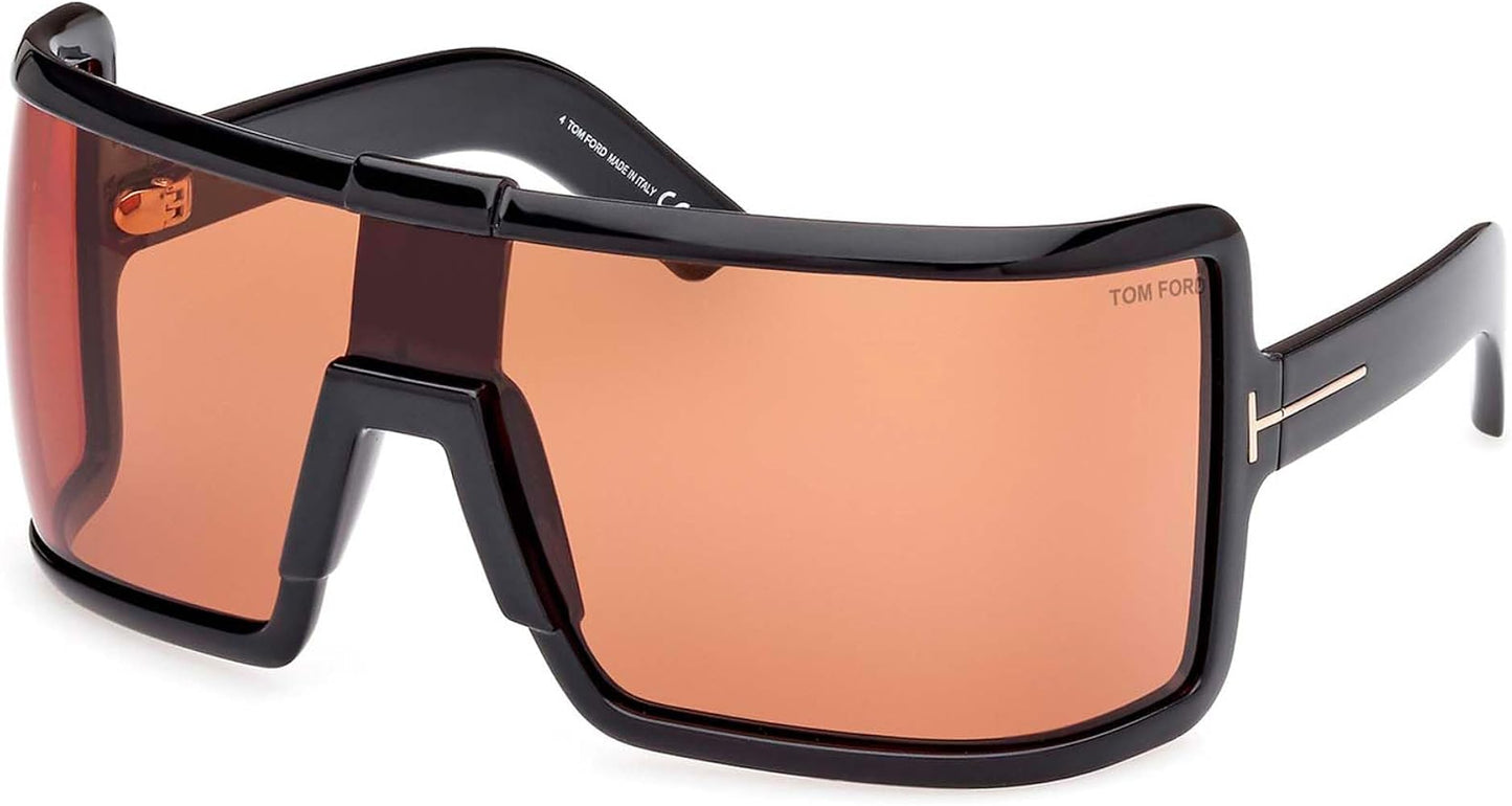 Tom Ford Parker FT1118 Mask Sunglasses in Black Brown