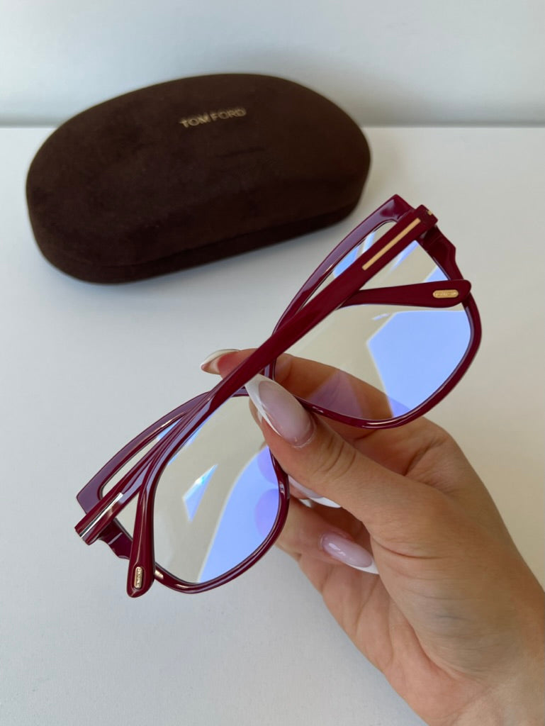 Tom Ford FT5828-B Burgundy Bluelight Frames