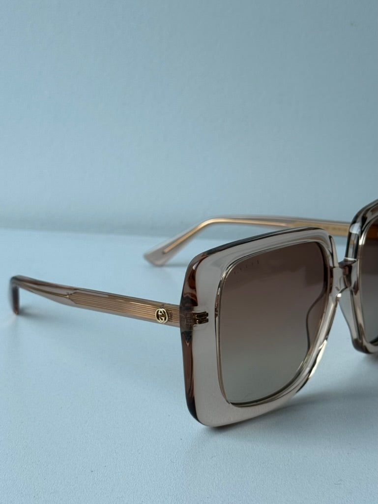 Gucci GG1314S Oversized Square Sunglasses in Champagne