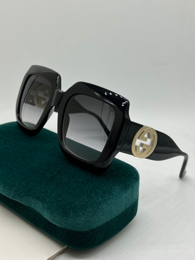 Gucci GG1022S Oversized Black Square Sunglasses