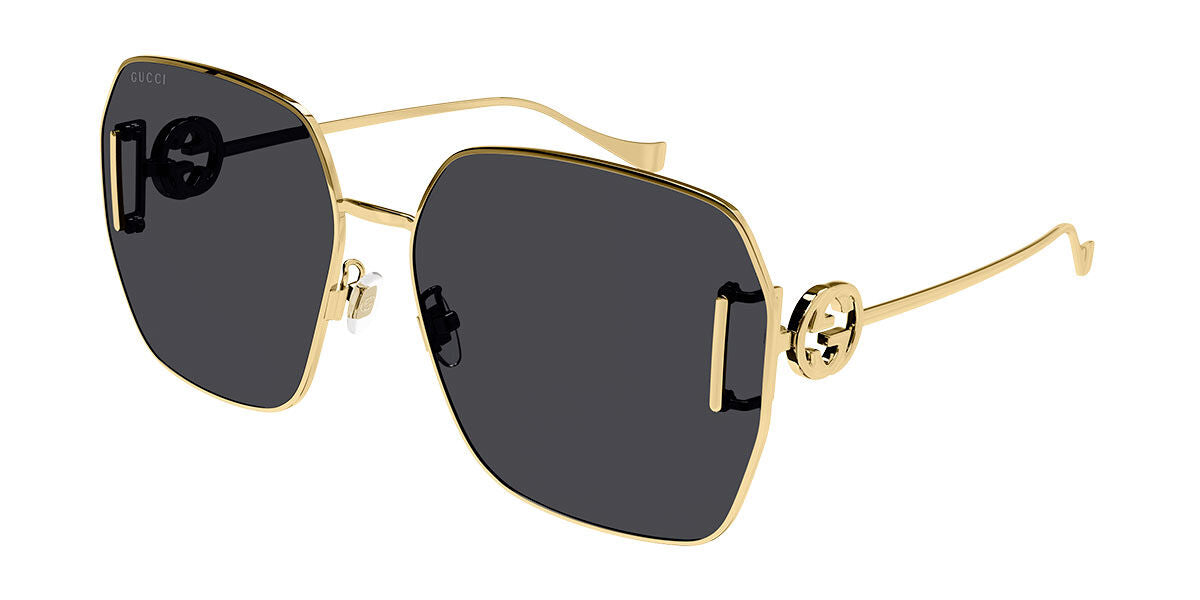 Gucci GG1207SA Gold Grey Sunglasses