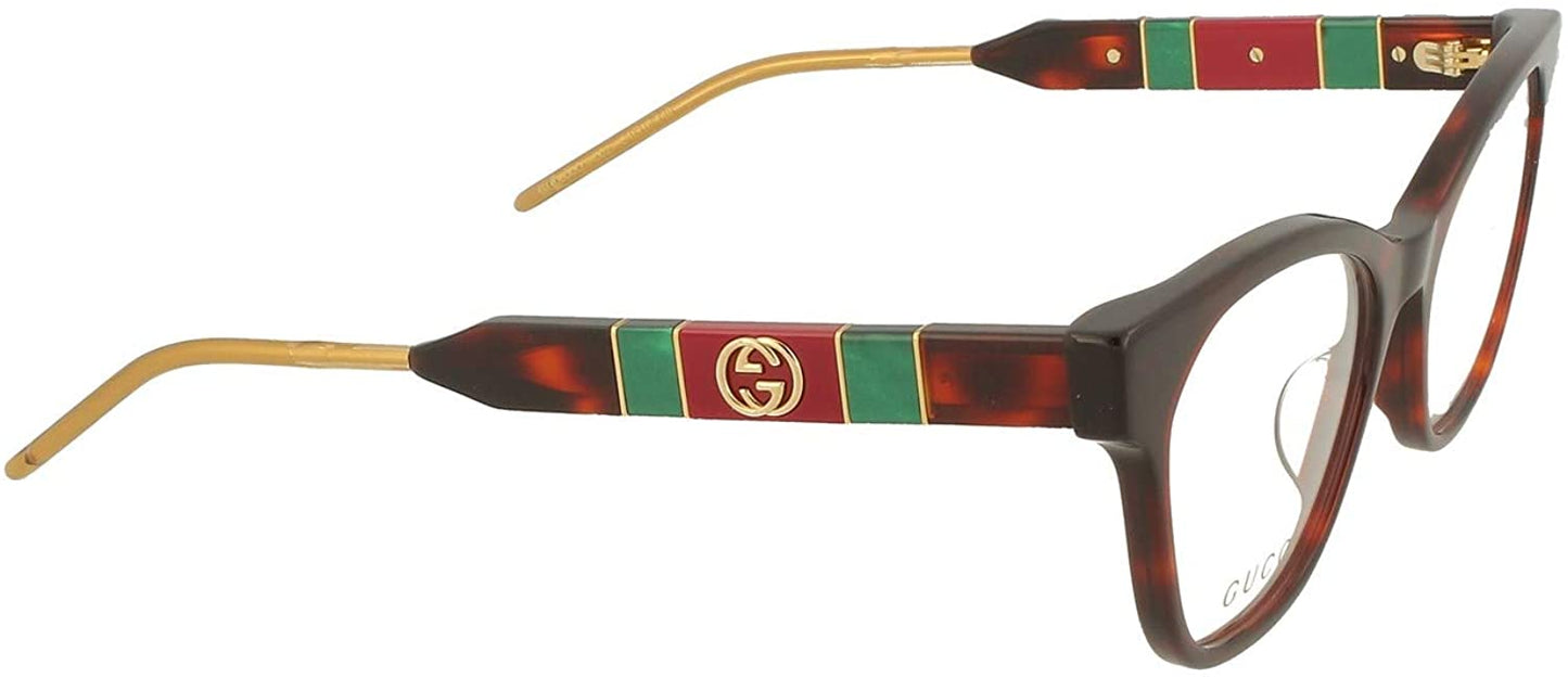 Gucci GG0600O Havana Brown Cat Eye Eyeglasses Frames