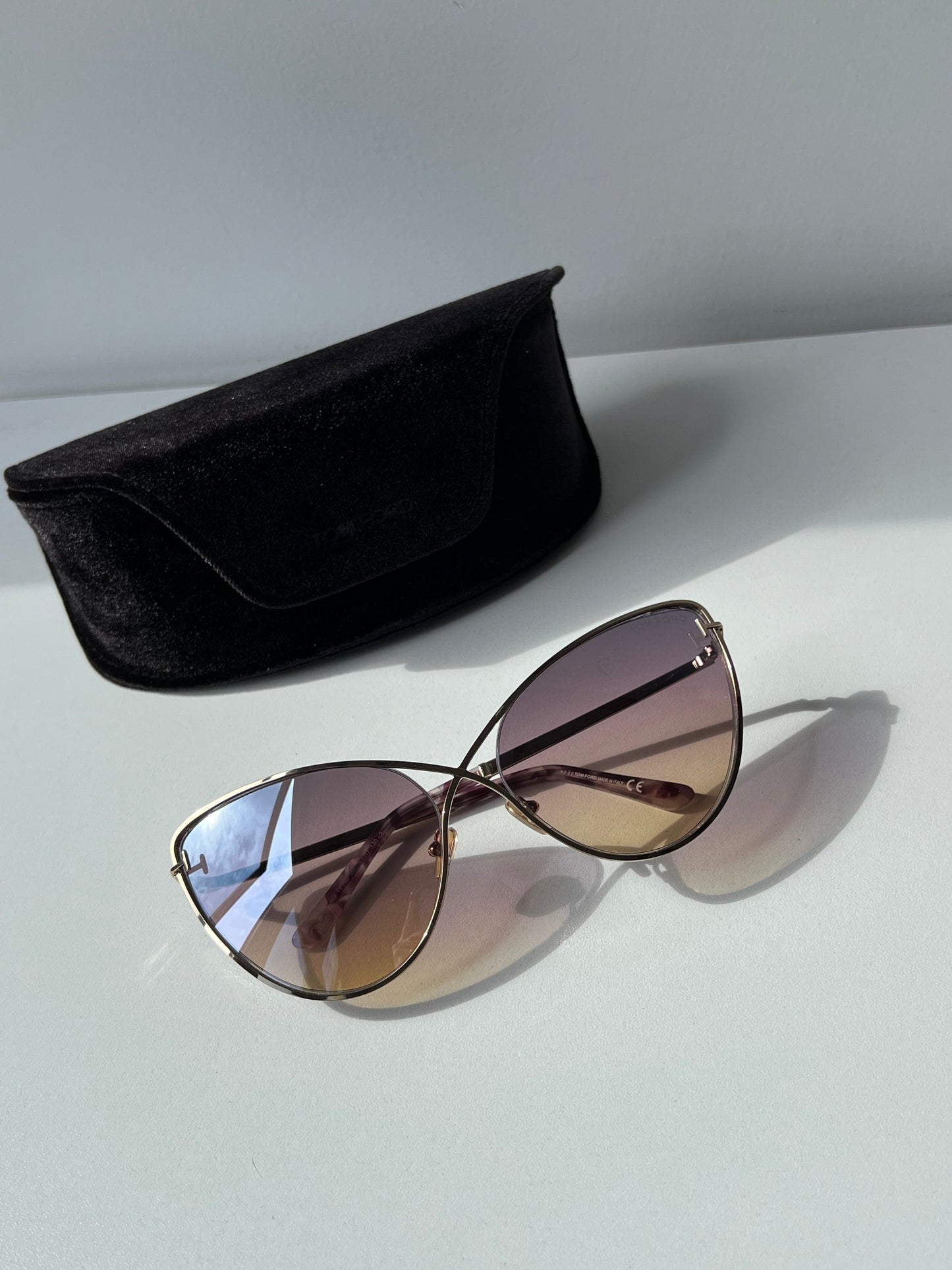 Tom Ford Leila FT0786 Cat Eye Sunglasses in Violet Gradient