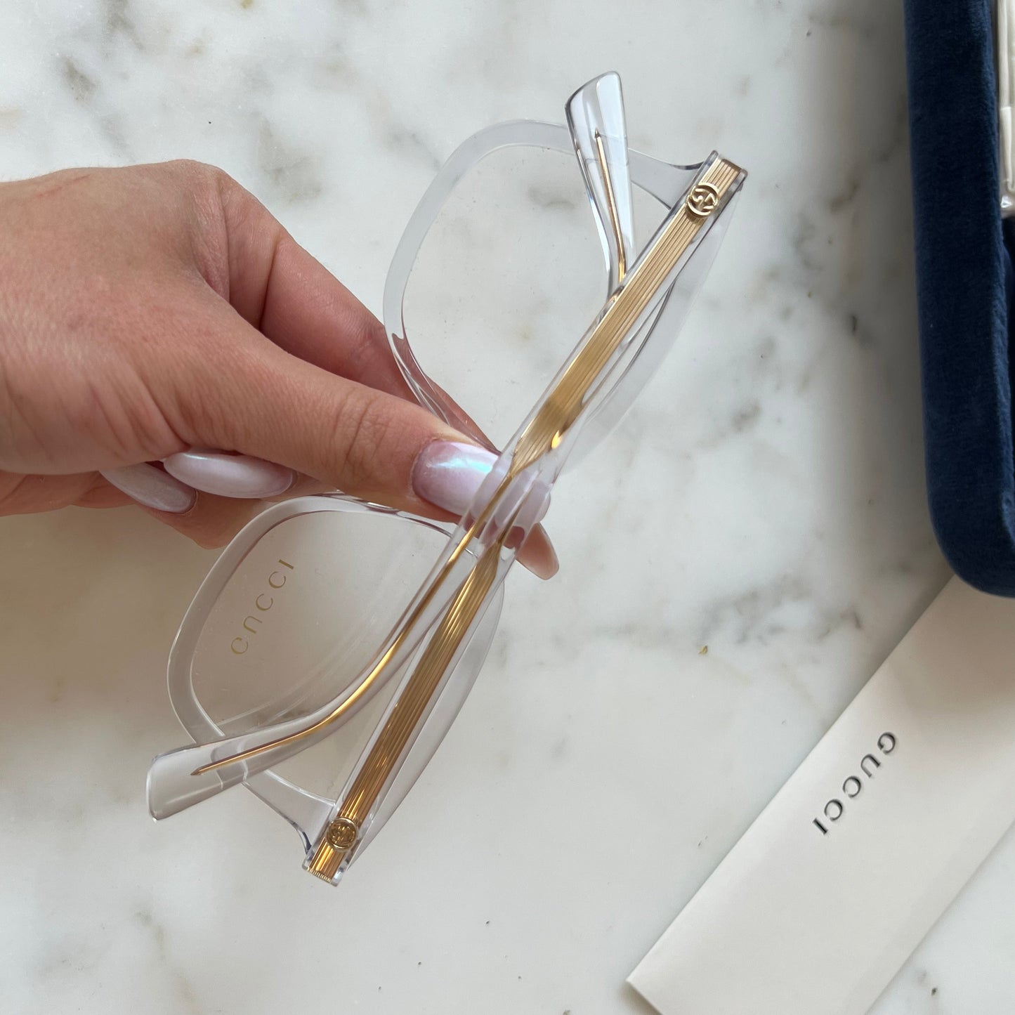 Gucci GG1319O Square Frames in Clear